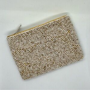COIN POUCH beaded wave pattern